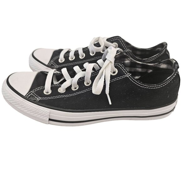 Converse Women's All Star Black Canvas Low-Top Sneakers Size 9 - Picture 1 of 11